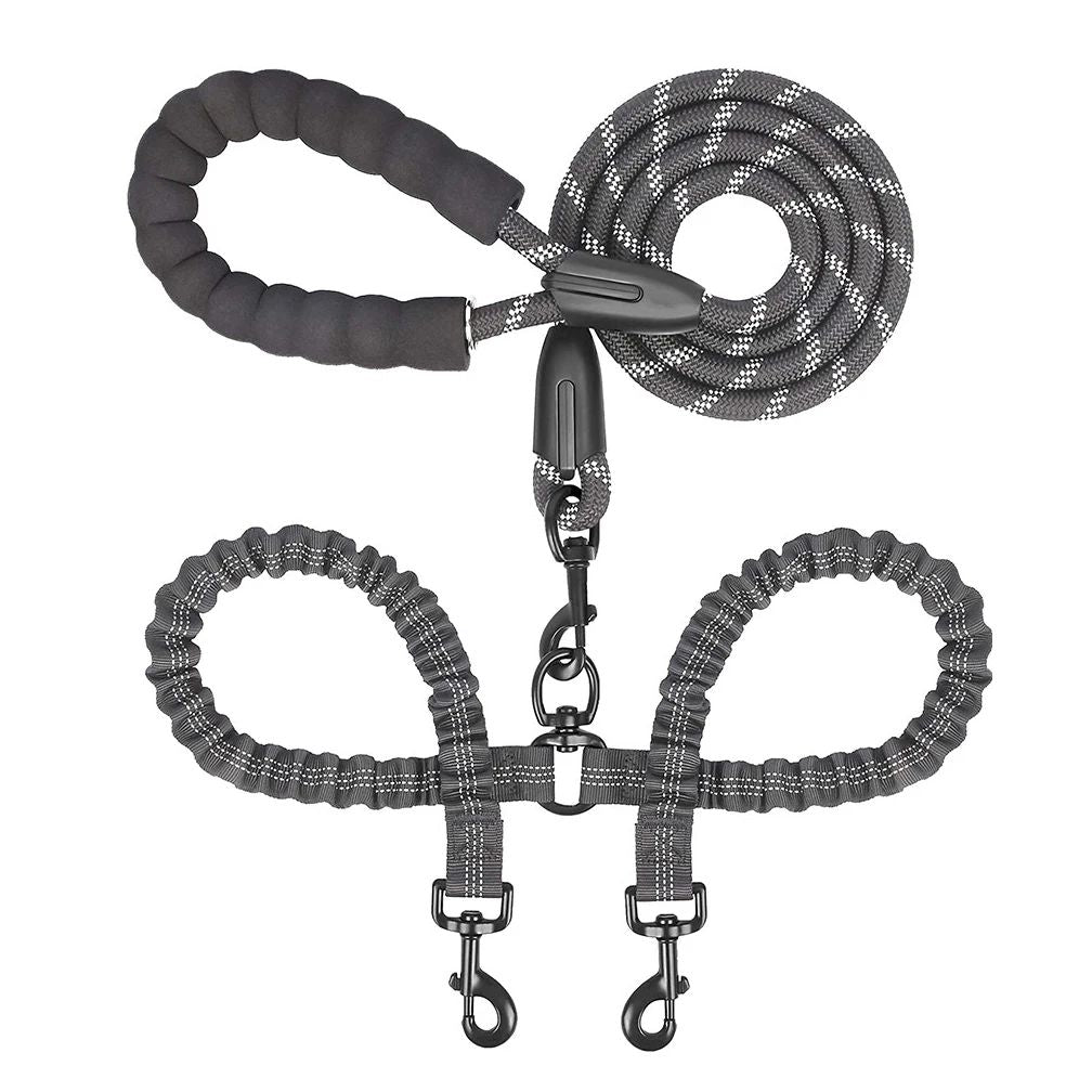 Laisse double pour chien | Pattedeux
