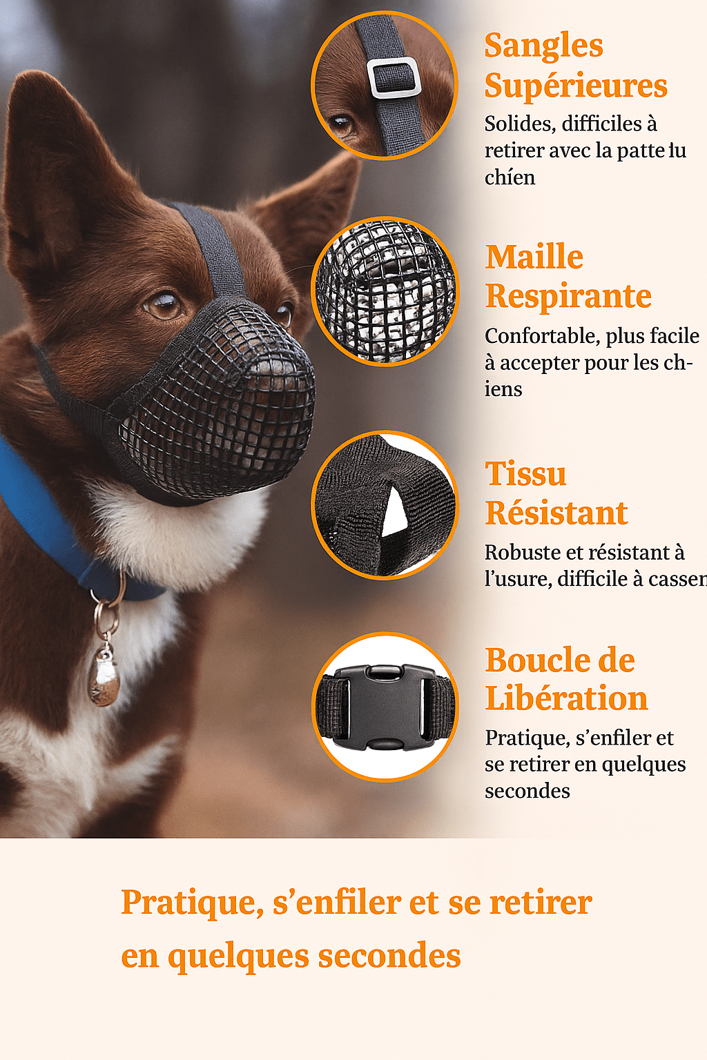 Muselière pour chien | Muzen - empire chien