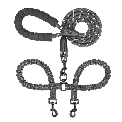 Laisse double pour chien | Pattedeux