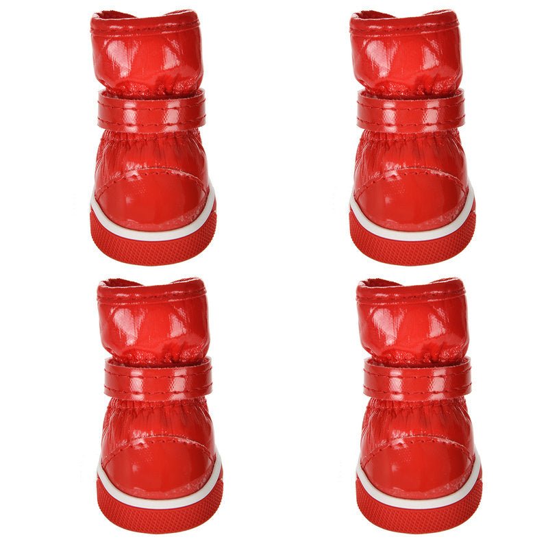 bottes pour chien rouge