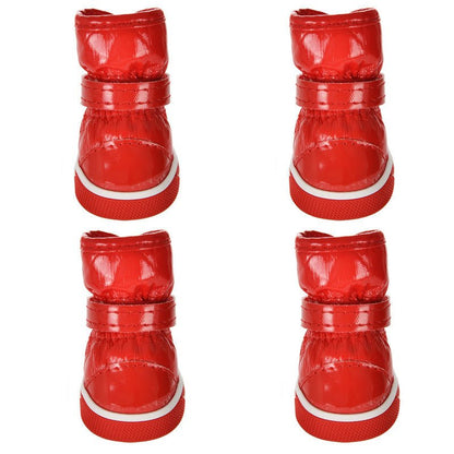 bottes pour chien rouge