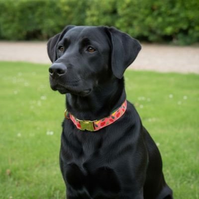 collier chien noir joli
