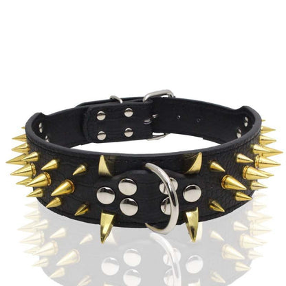 collier chien noir or 