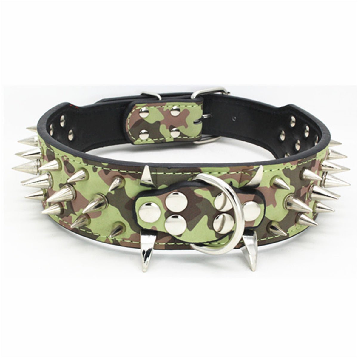 collier chien vert