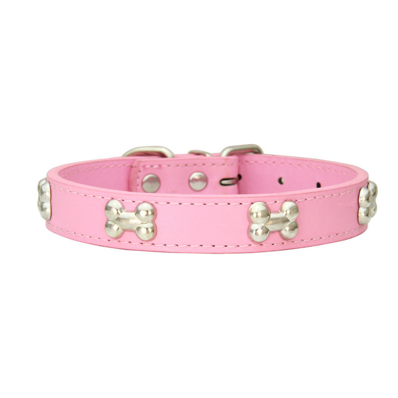 collier pour chien rose