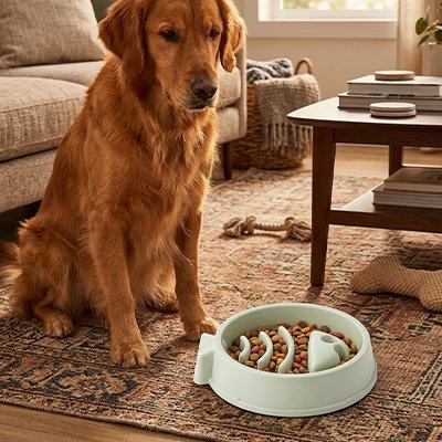 Gamelle anti glouton chien | SécuRepas - empire chien