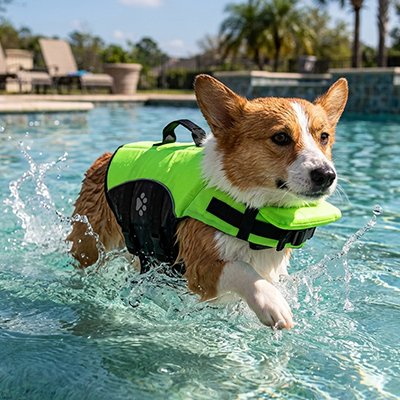 Gilet de sauvetage Chien bonne couleur