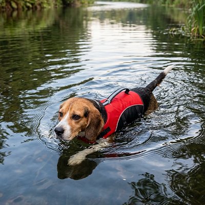 Gilet de sauvetage Chien nage tranquille