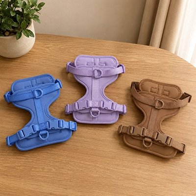 Harnais chien couleurs formes