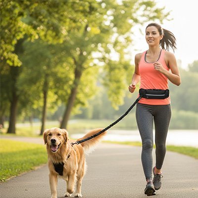 Laisse canicross | Amortisseur Confort - empire chien