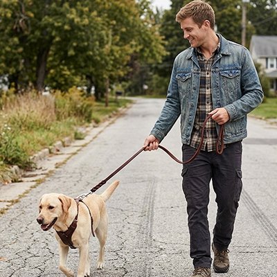 Laisse chien | LaisseCuir - empire chien