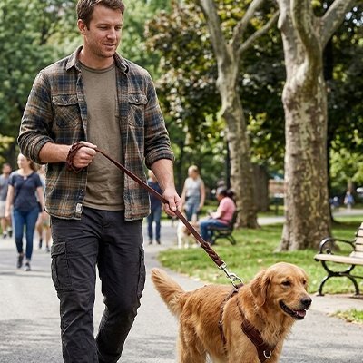 Laisse chien | LaisseCuir - empire chien