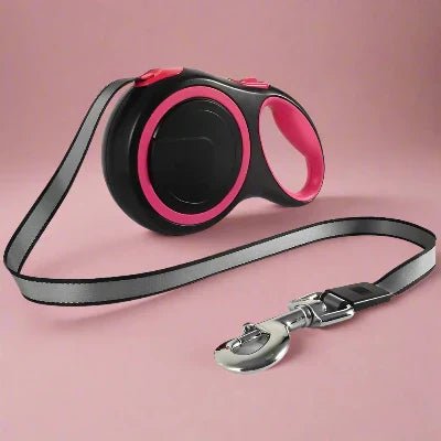 Laisse de chien - MaxLeash™ - Rose - empire chien