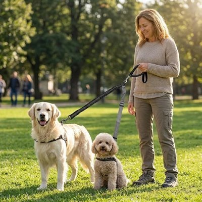 Laisse double pour Chien | DuoLaisse -Confort - empire chien