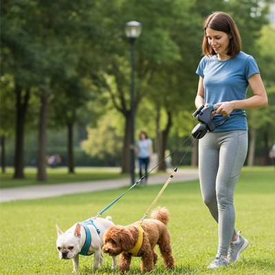 Laisse double pour Chien | PerfectWalk - empire chien