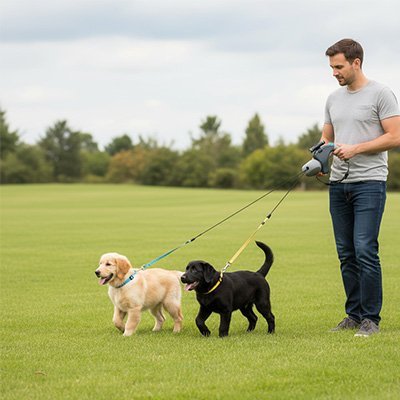 Laisse double pour Chien | PerfectWalk - empire chien
