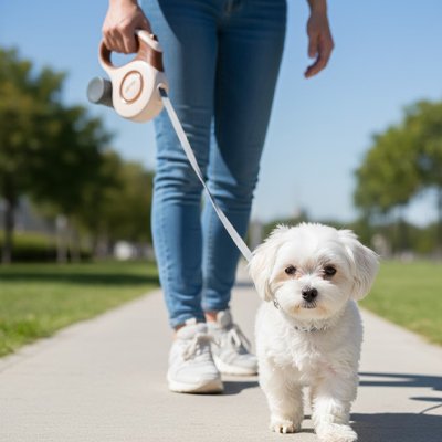 laisse enrouleur chien parfaite balade parc