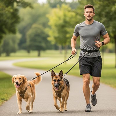 Laisse pour chien course tranquille 