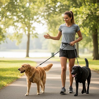 Laisse pour chien promenade tranquille 