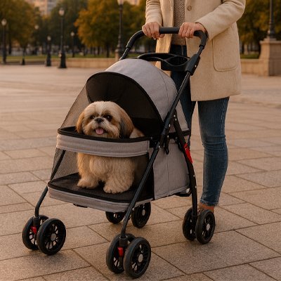 Poussette pour Chien pratique